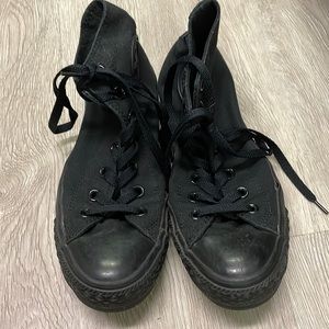 Converse sneakers all black high top
